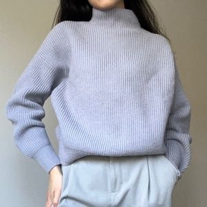 Pastel Purple Chunky Knit Sweater